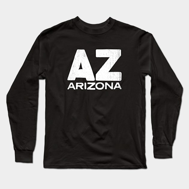 AZ Arizona State Vintage Typography Long Sleeve T-Shirt by Commykaze